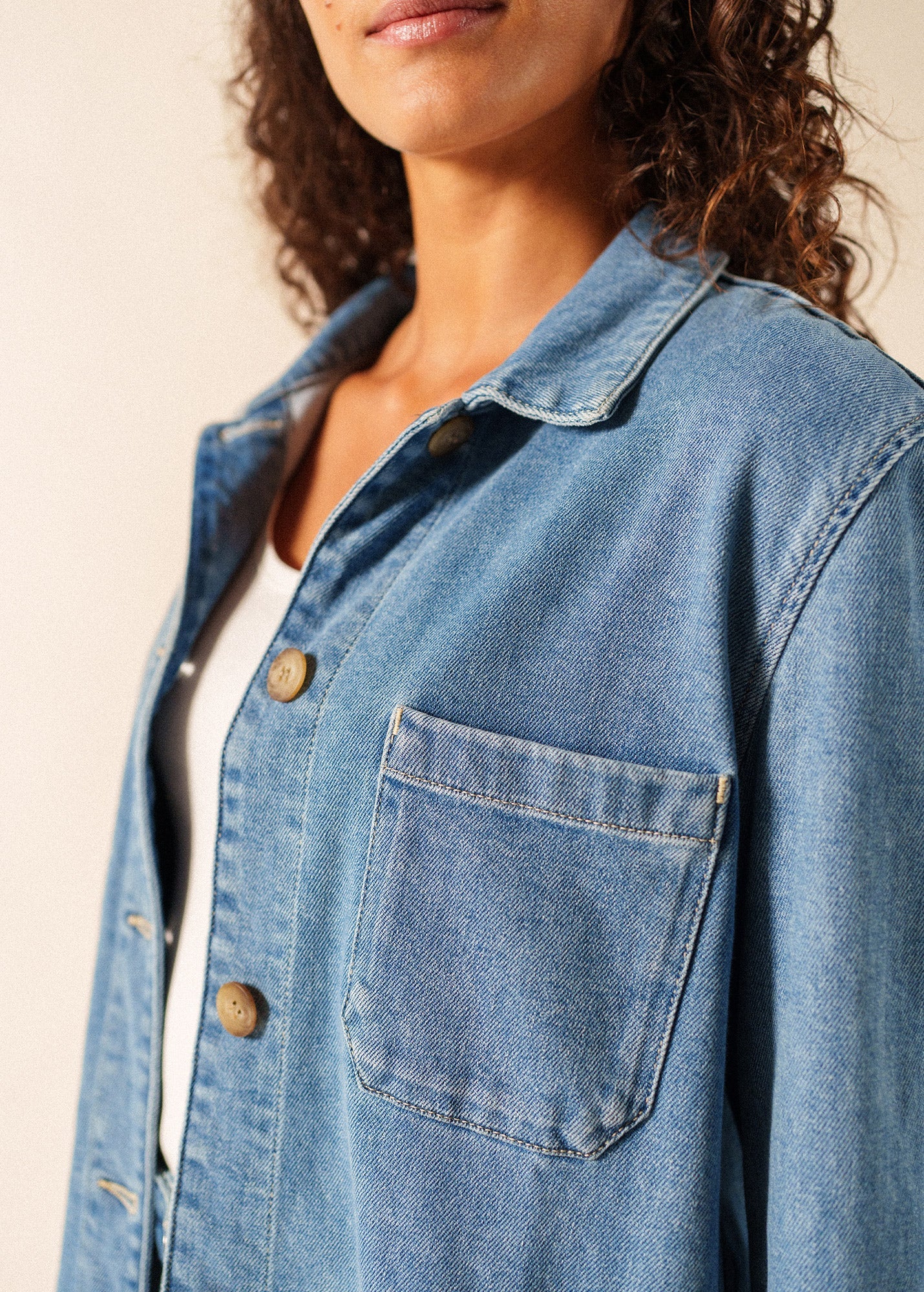 Saint James ALIZE French Chore Jacket (DENIM BLUE)