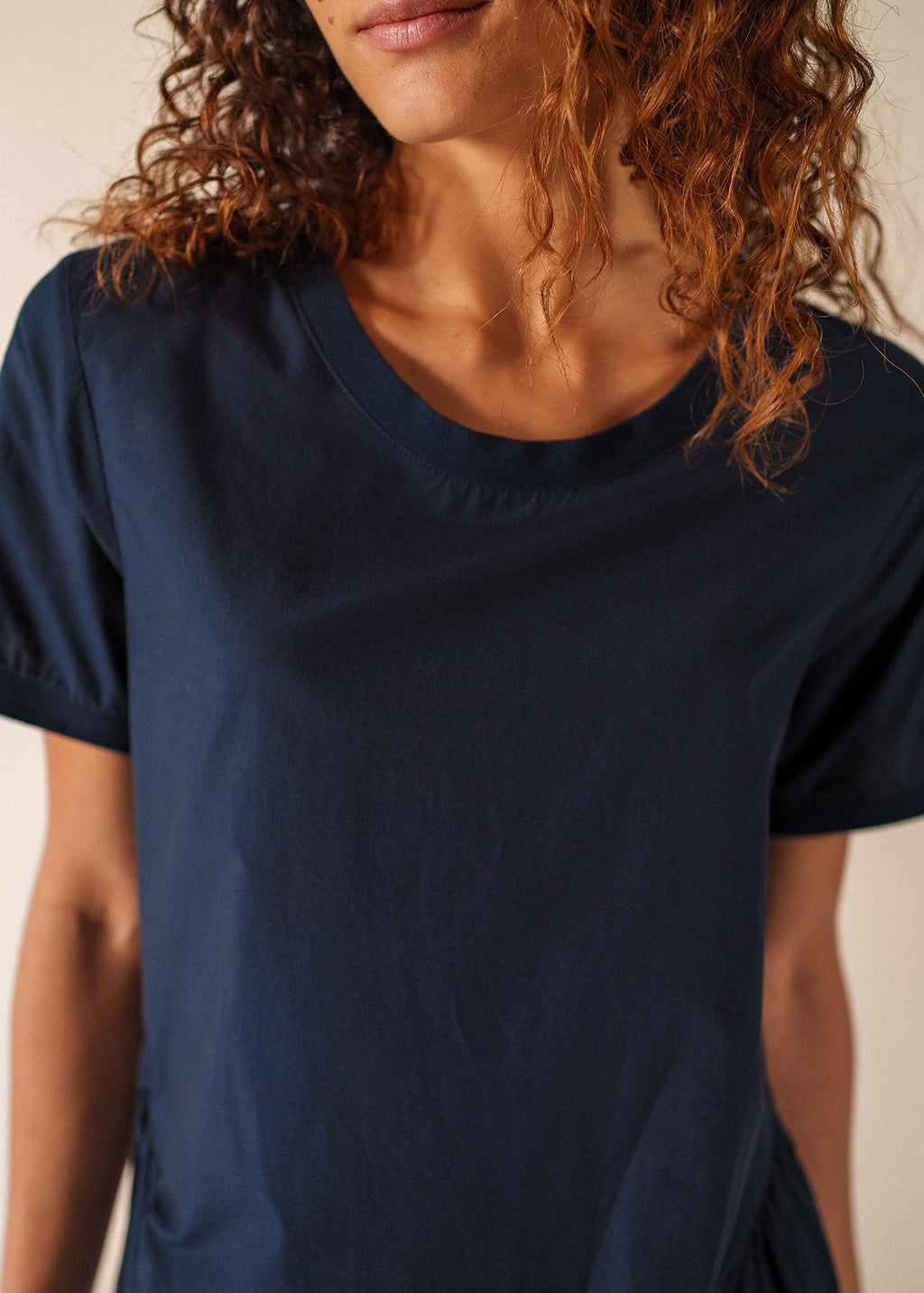 Saint James MORGANE Oversized Cotton Dress (NAVY)