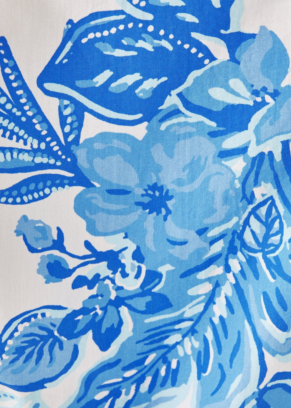 Saint James Lilly Pulitzer x LEONIE - Pinstriped Shirt Dress with Exclusive Lilly Print (SOLEIL AZUR BLUE)