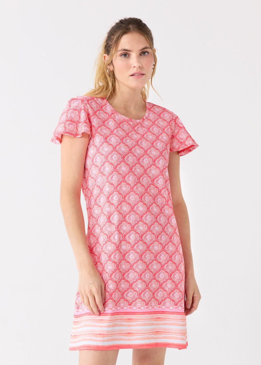 Cabana Life Amelia Island Ruffle Short Sleeve Dress