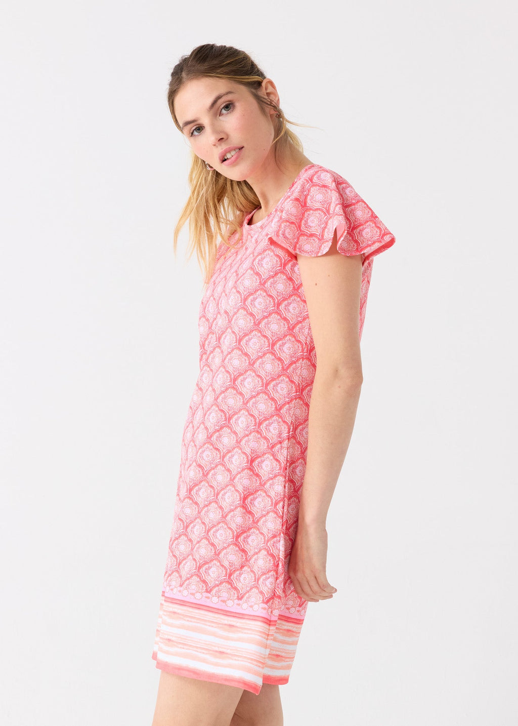 Cabana Life Amelia Island Ruffle Short Sleeve Dress