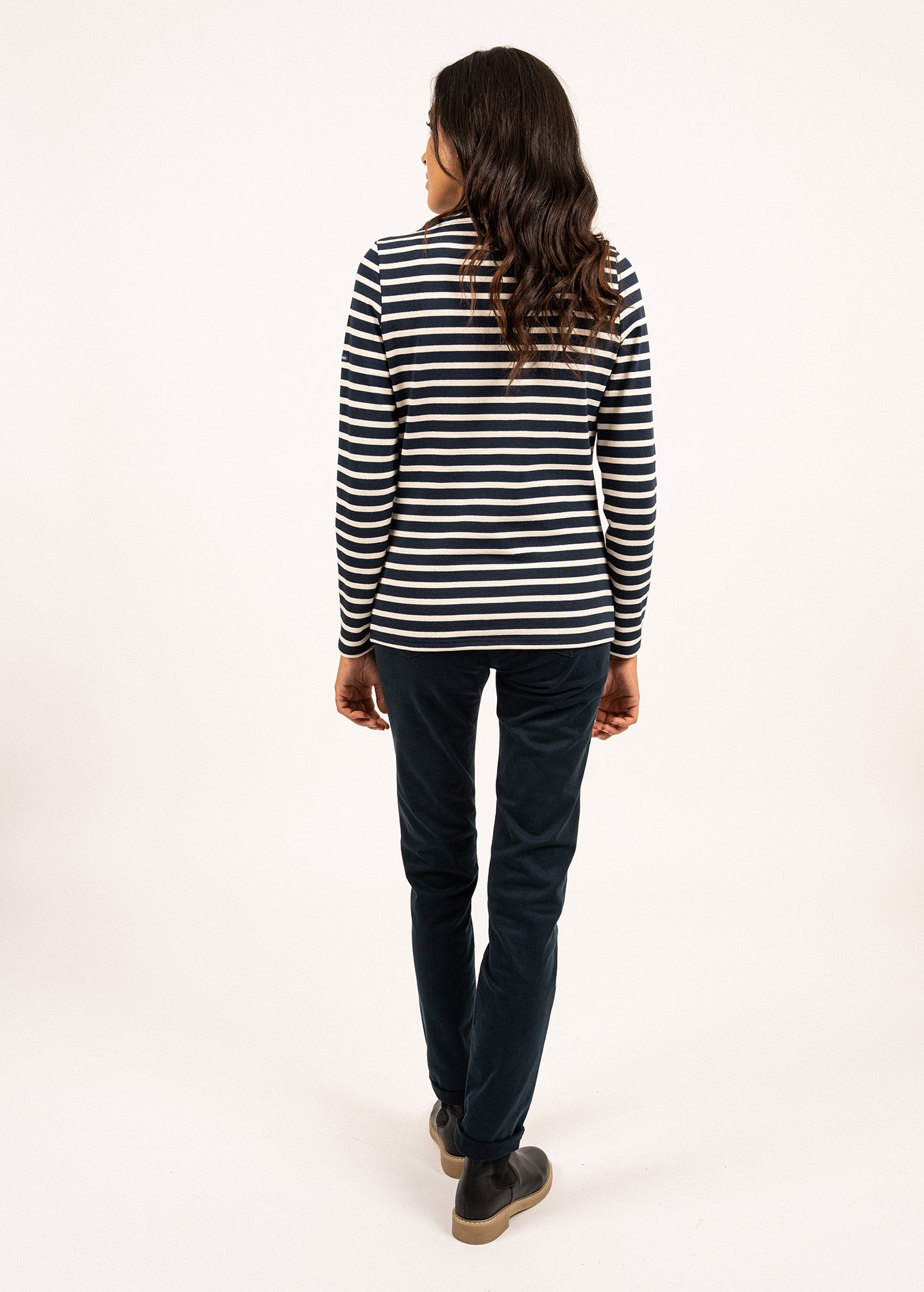 Saint James MERIDAME II - Authentic Breton Shirt | Heavyweight Cotton | Women Fit (NAVY / ECRU)