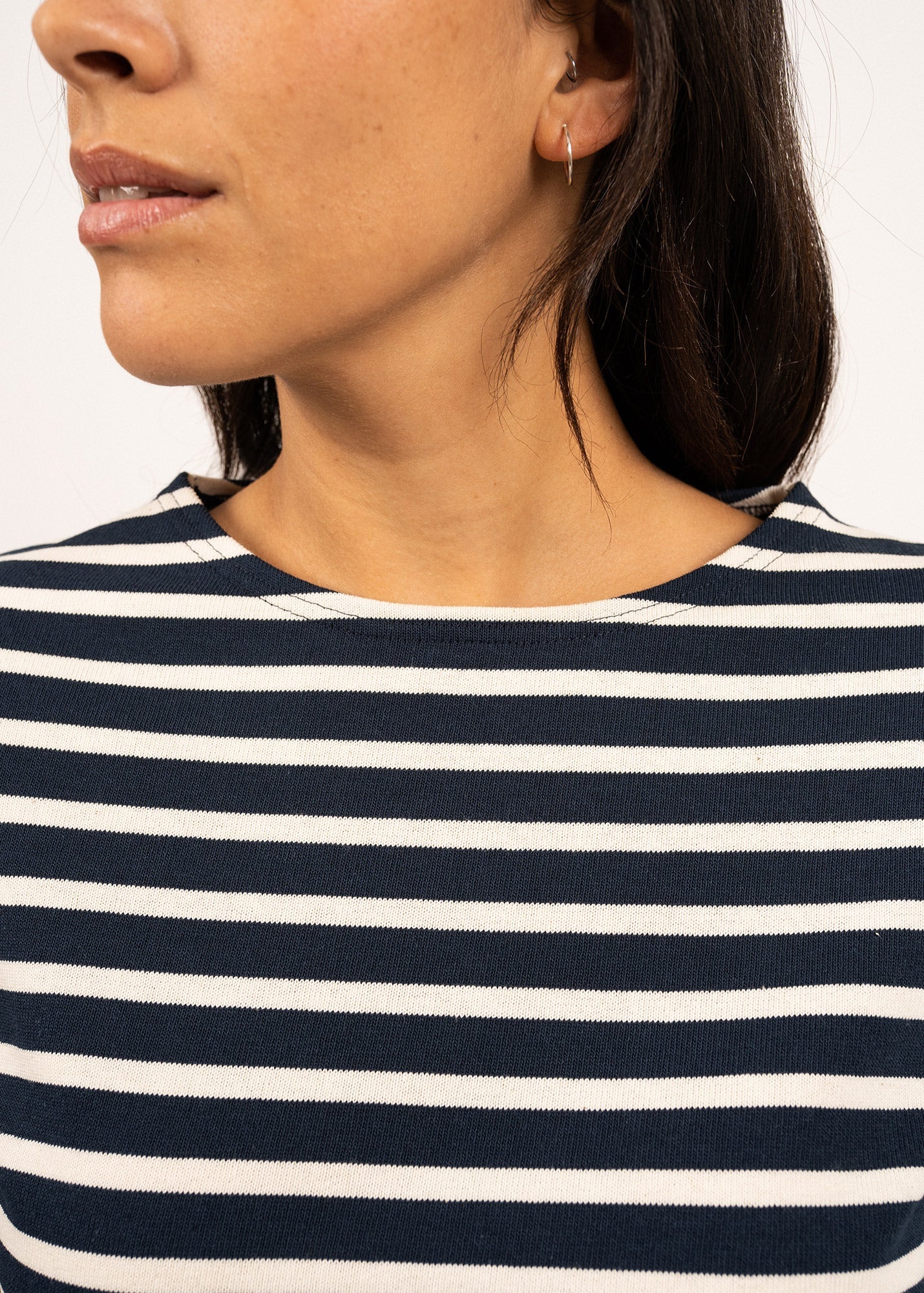 Saint James MERIDAME II - Authentic Breton Shirt | Heavyweight Cotton | Women Fit (NAVY / ECRU)