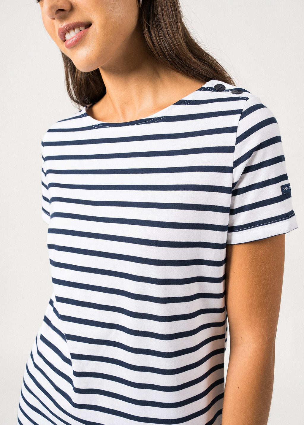 Saint James Villefranche Nautical Dress (WHITE / NAVY)