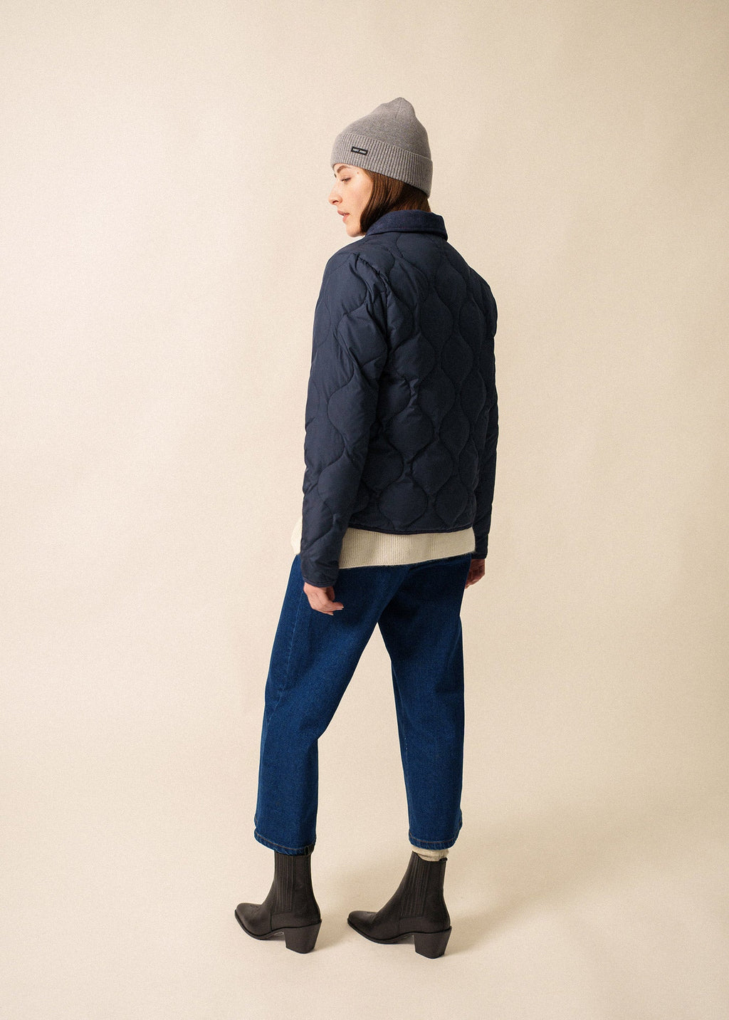 Saint James ST JULIANA - Lightweight Quilted Puffer Jacket (NAVY)