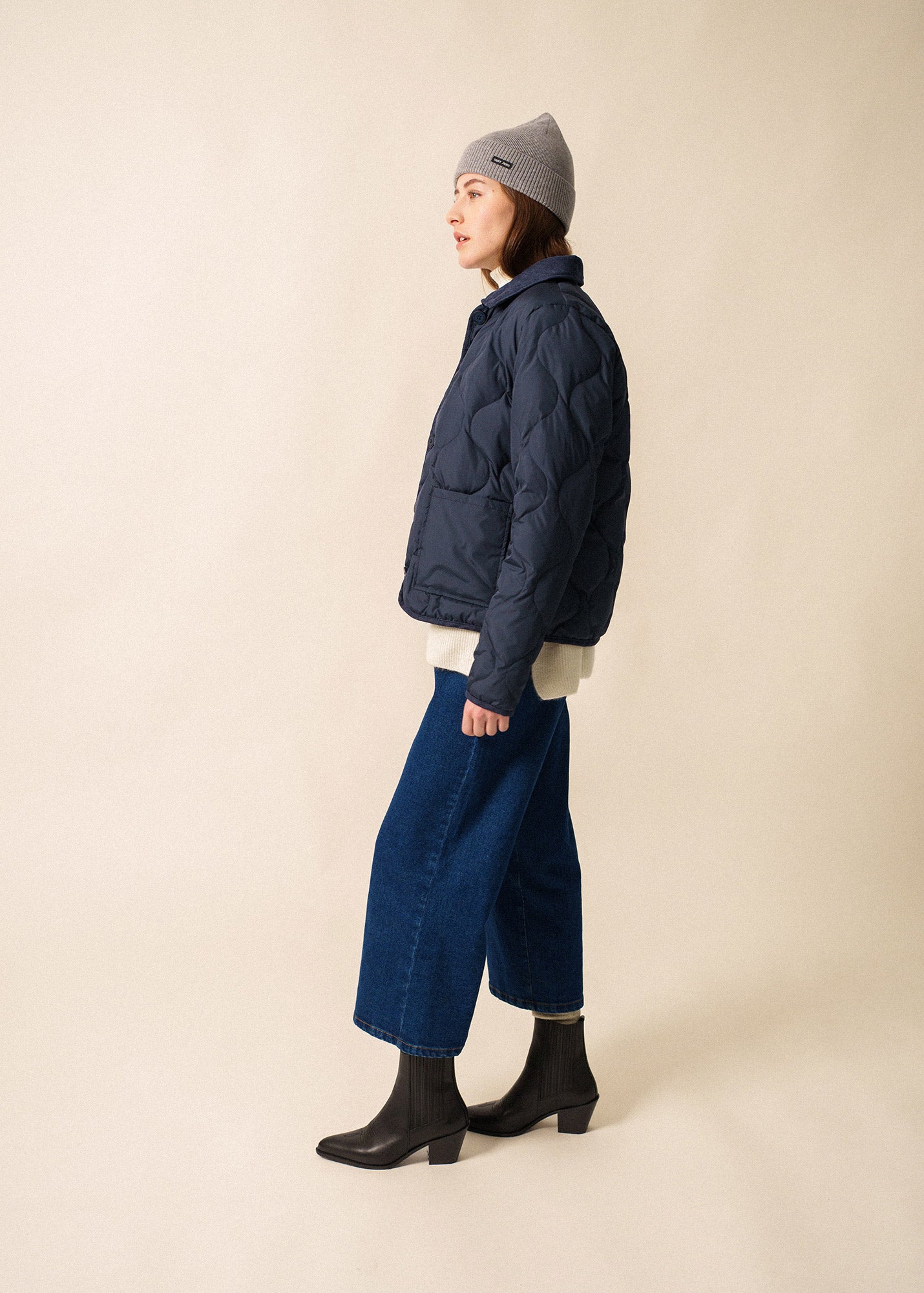 Saint James ST JULIANA - Lightweight Quilted Puffer Jacket (NAVY)