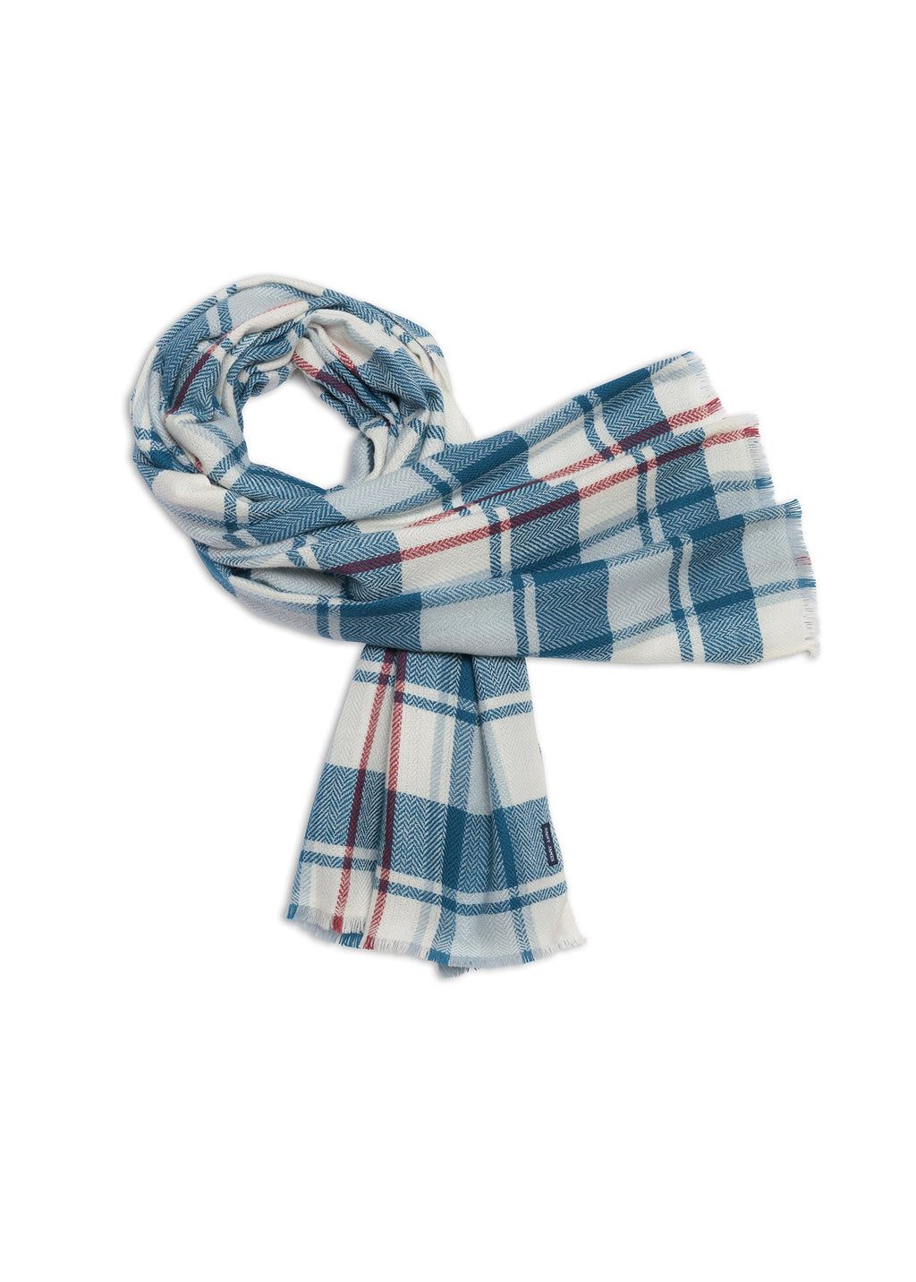 Saint James CARREAUX SCARF - Plaid Wool Blend Scarf  (NORTHERN LIGHTS)