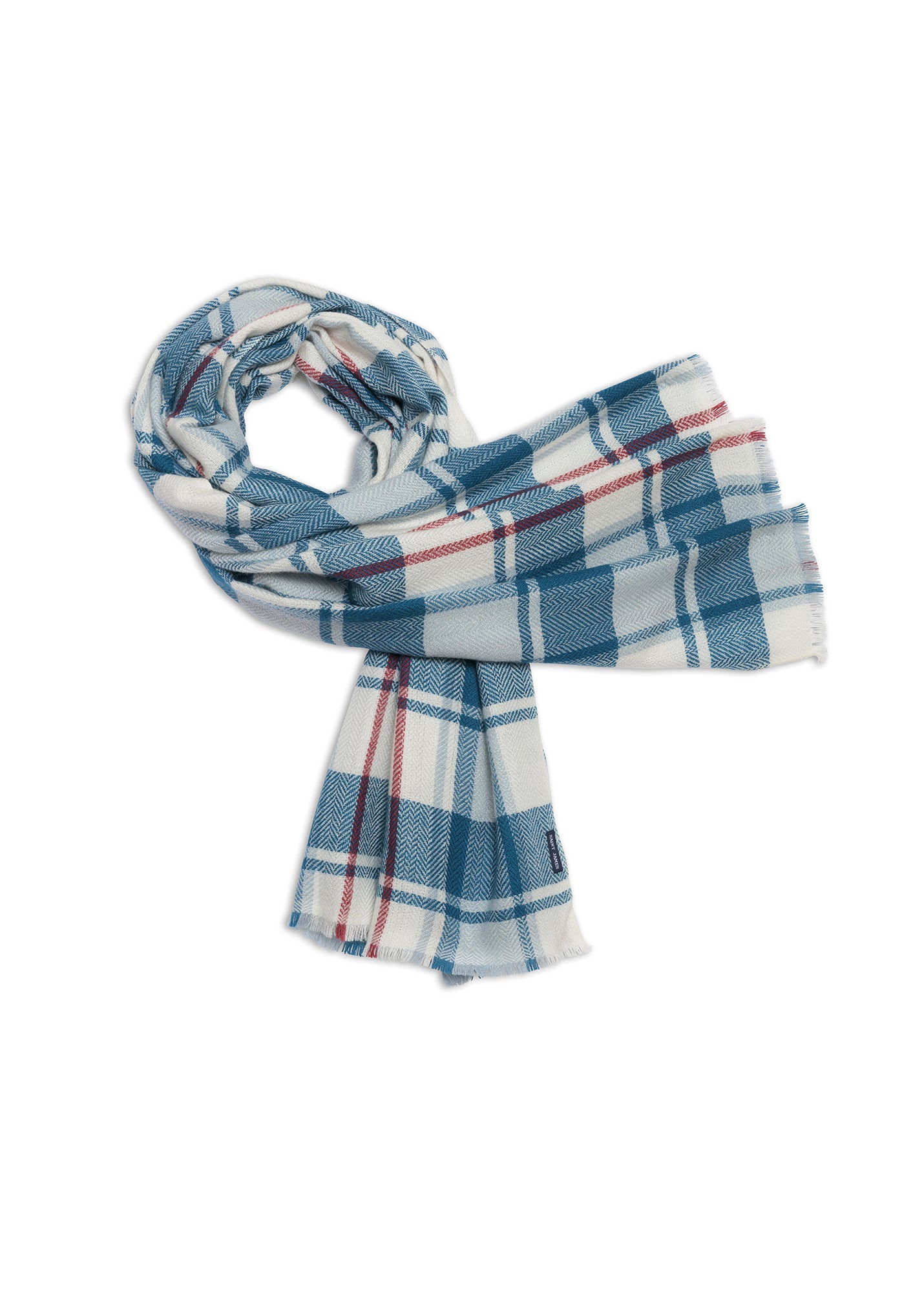 Saint James CARREAUX SCARF - Plaid Wool Blend Scarf  (NORTHERN LIGHTS)