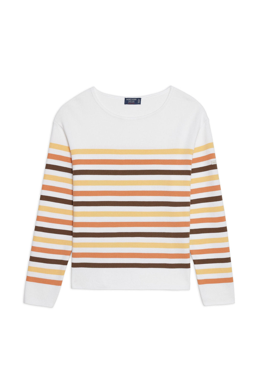 Saint James ECRIN COTTON TRICOLOR Striped Sweater (INTERWOVEN EARTH)