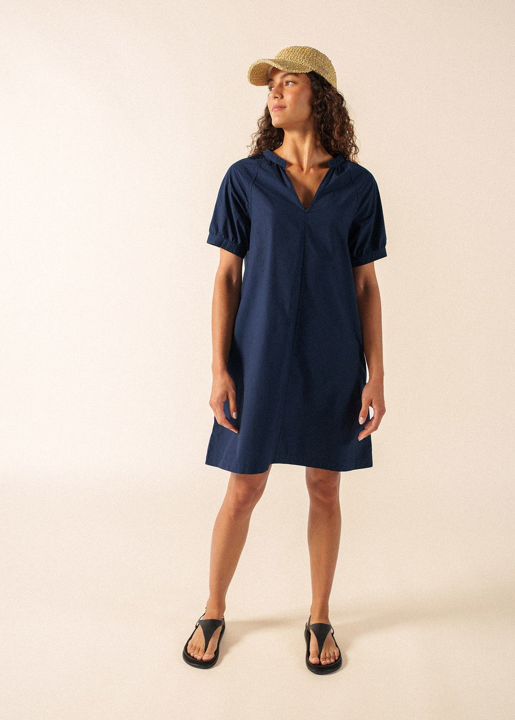 Saint James LOUISA Cotton Dress (NAVY)