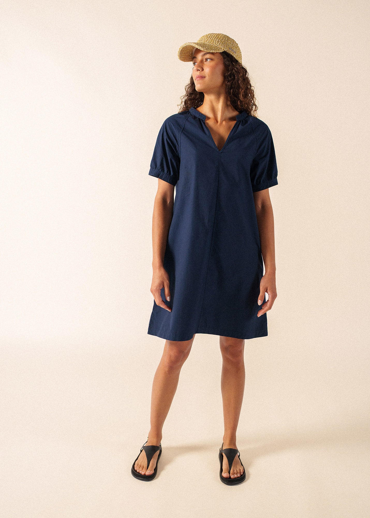 Saint James LOUISA Cotton Dress (NAVY)