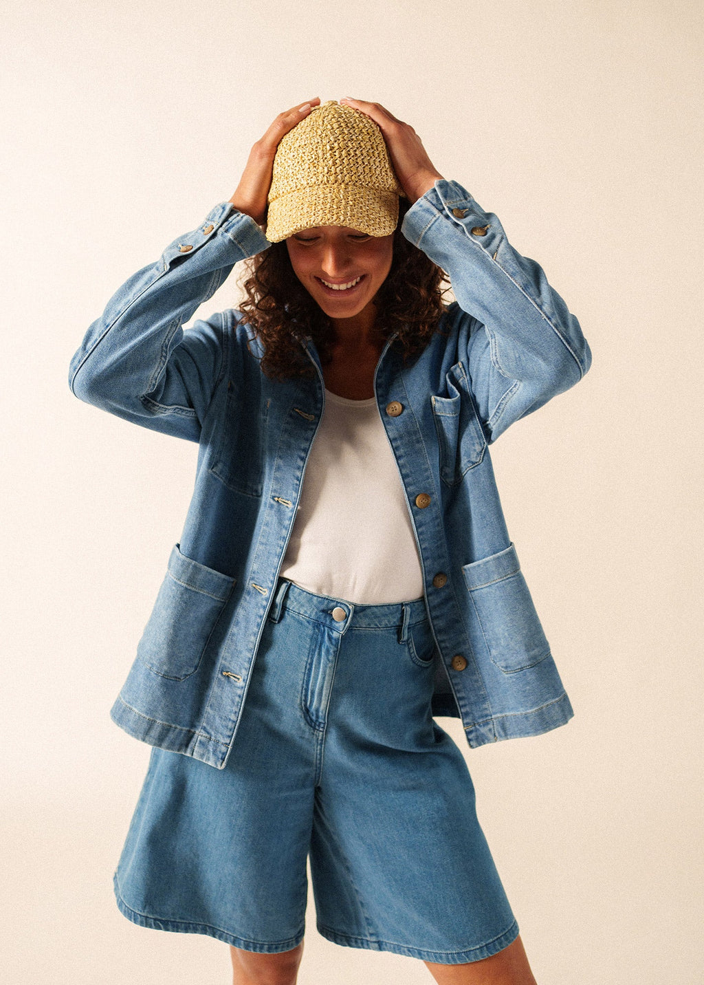 Saint James Raffia Sun Cap (NATURAL)