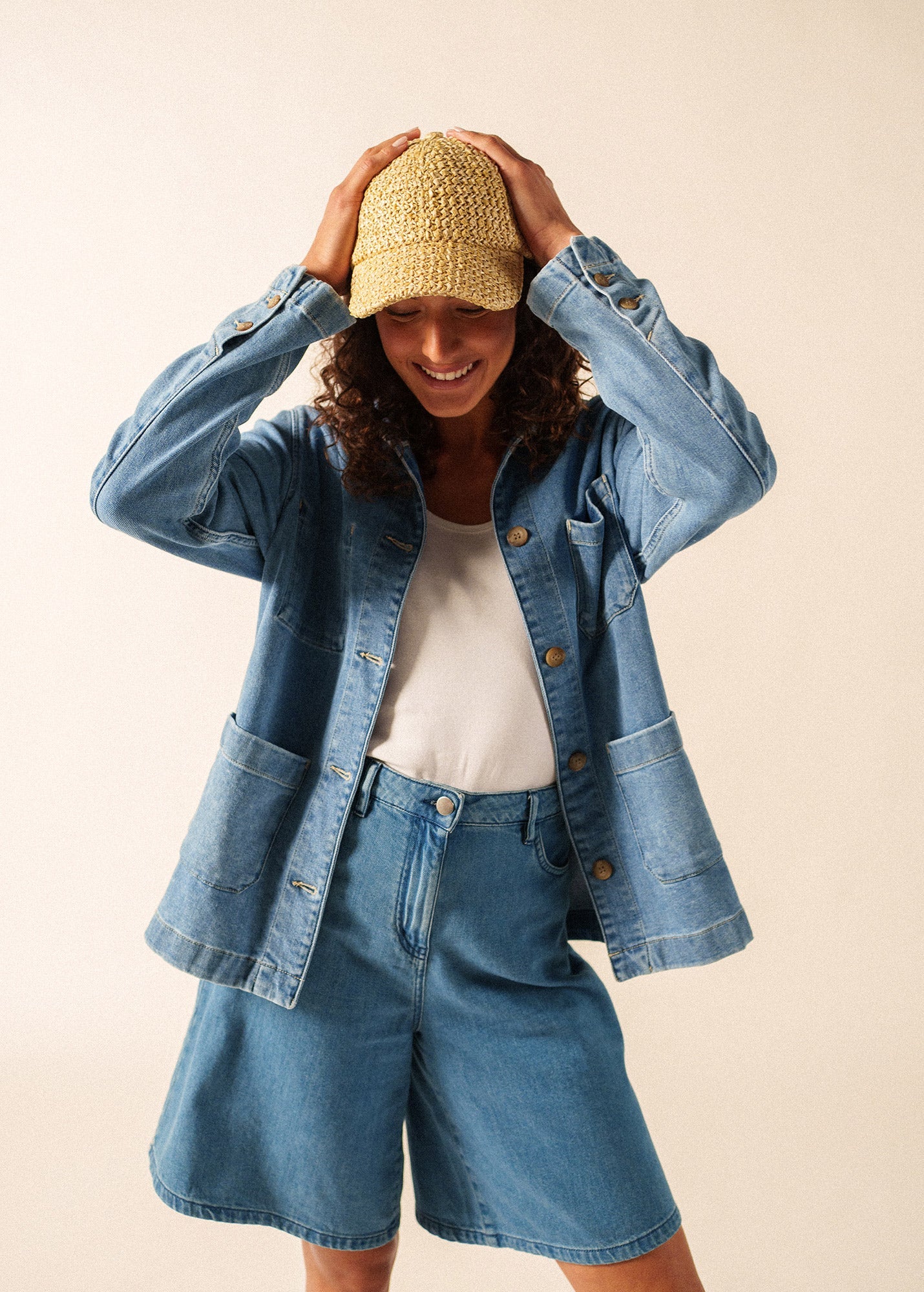 Saint James Raffia Sun Cap (NATURAL)