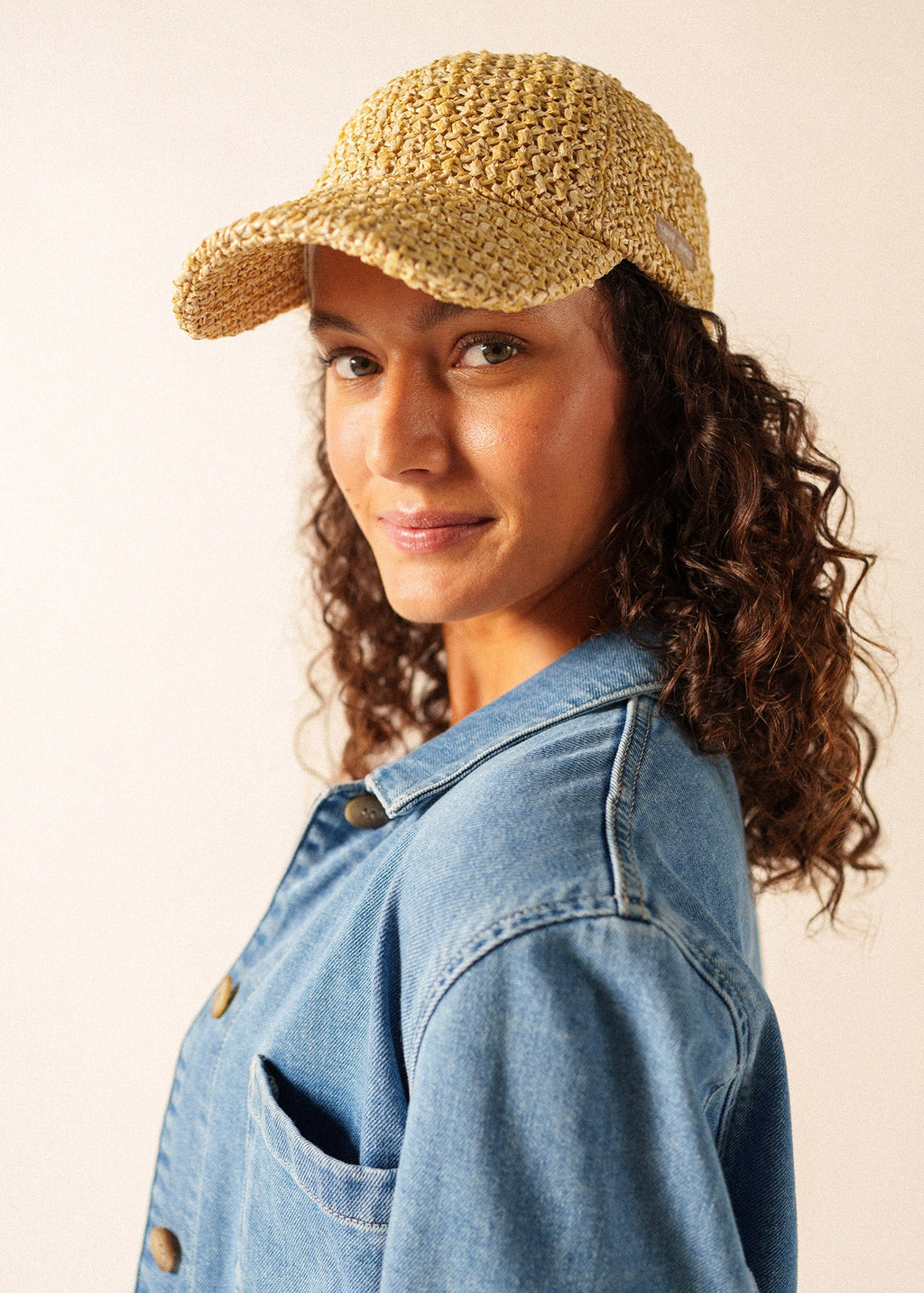 Saint James Raffia Sun Cap (NATURAL)