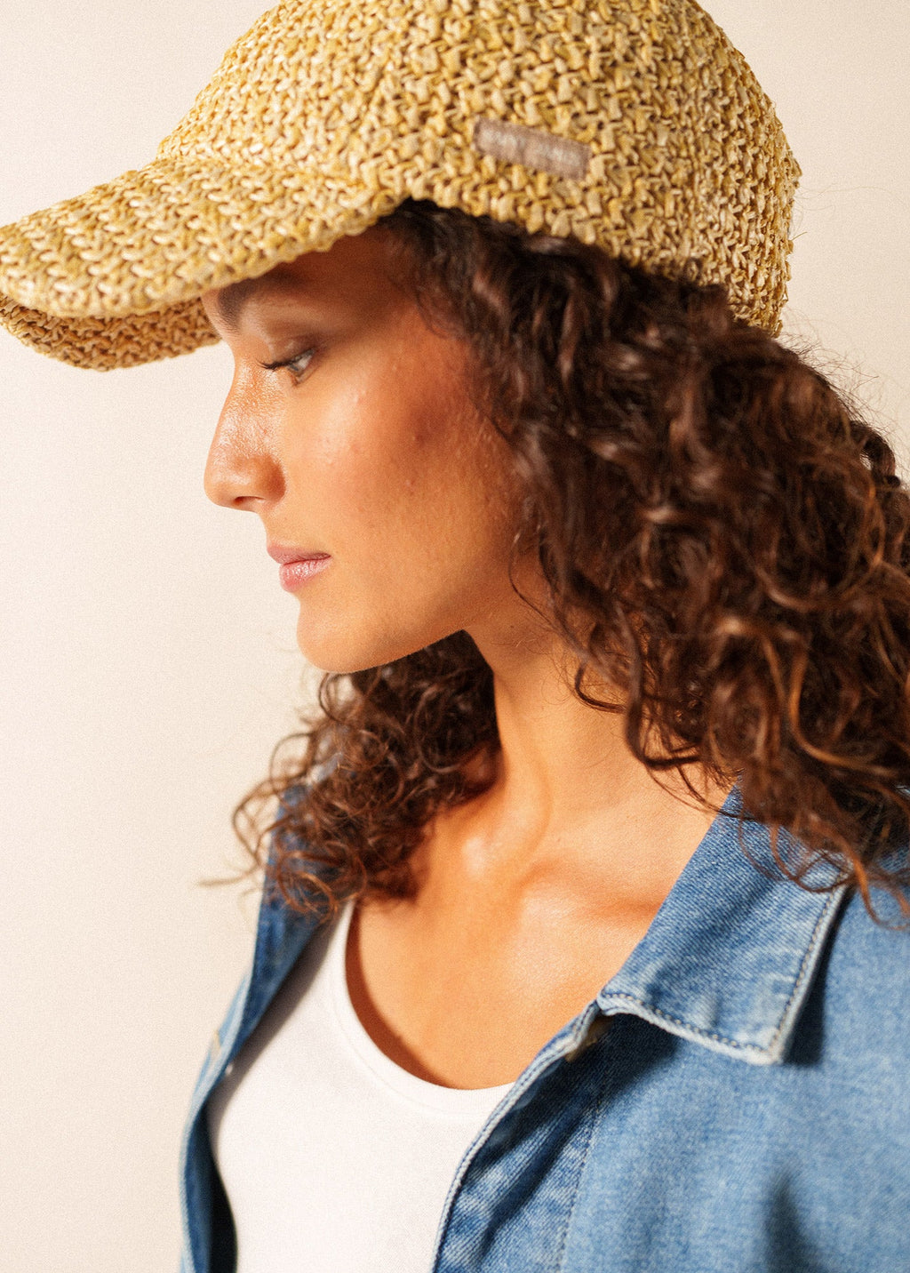 Saint James Raffia Sun Cap (NATURAL)