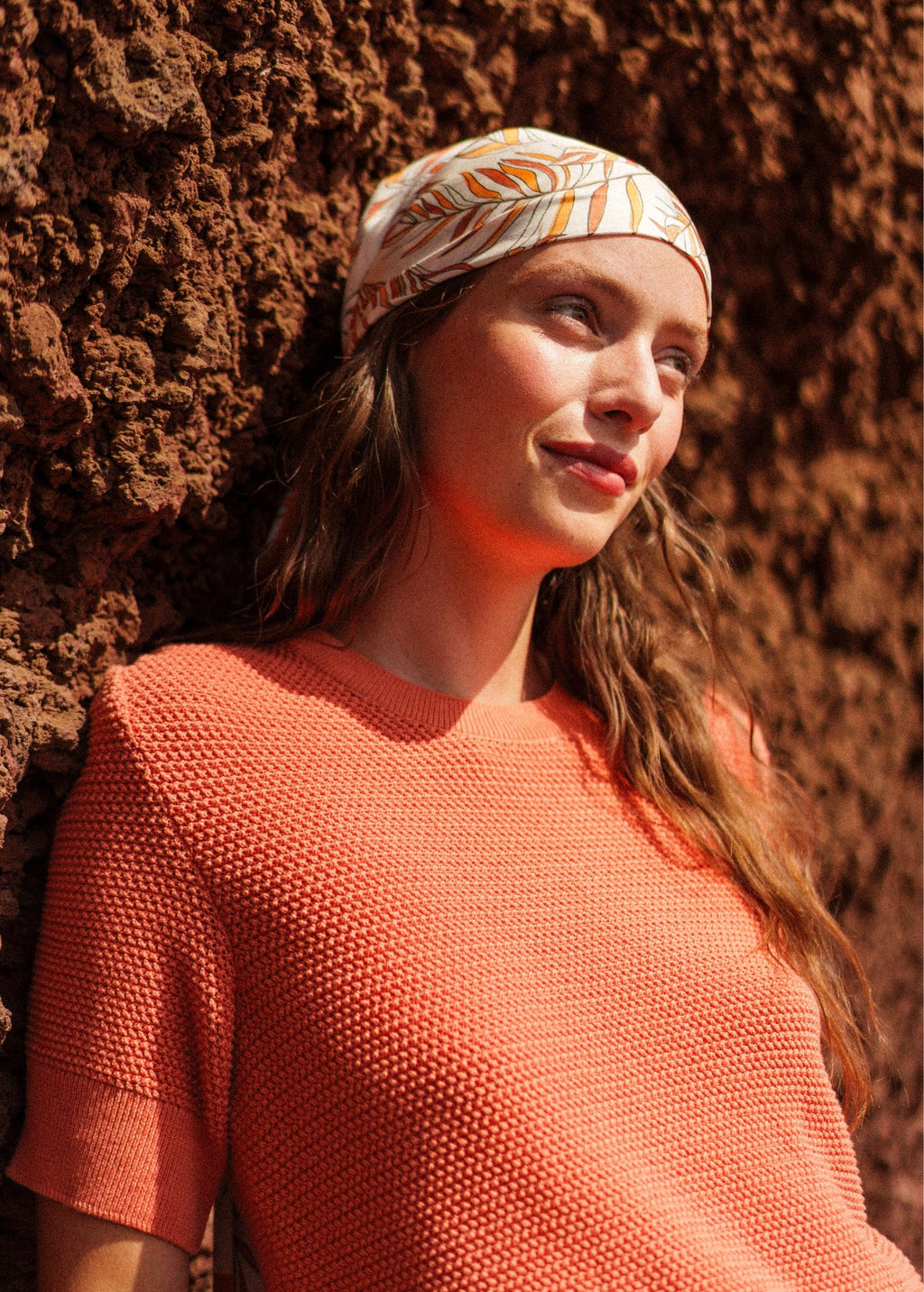 Saint James Provence Openwork Cotton & Wool Sweater (CLAY)