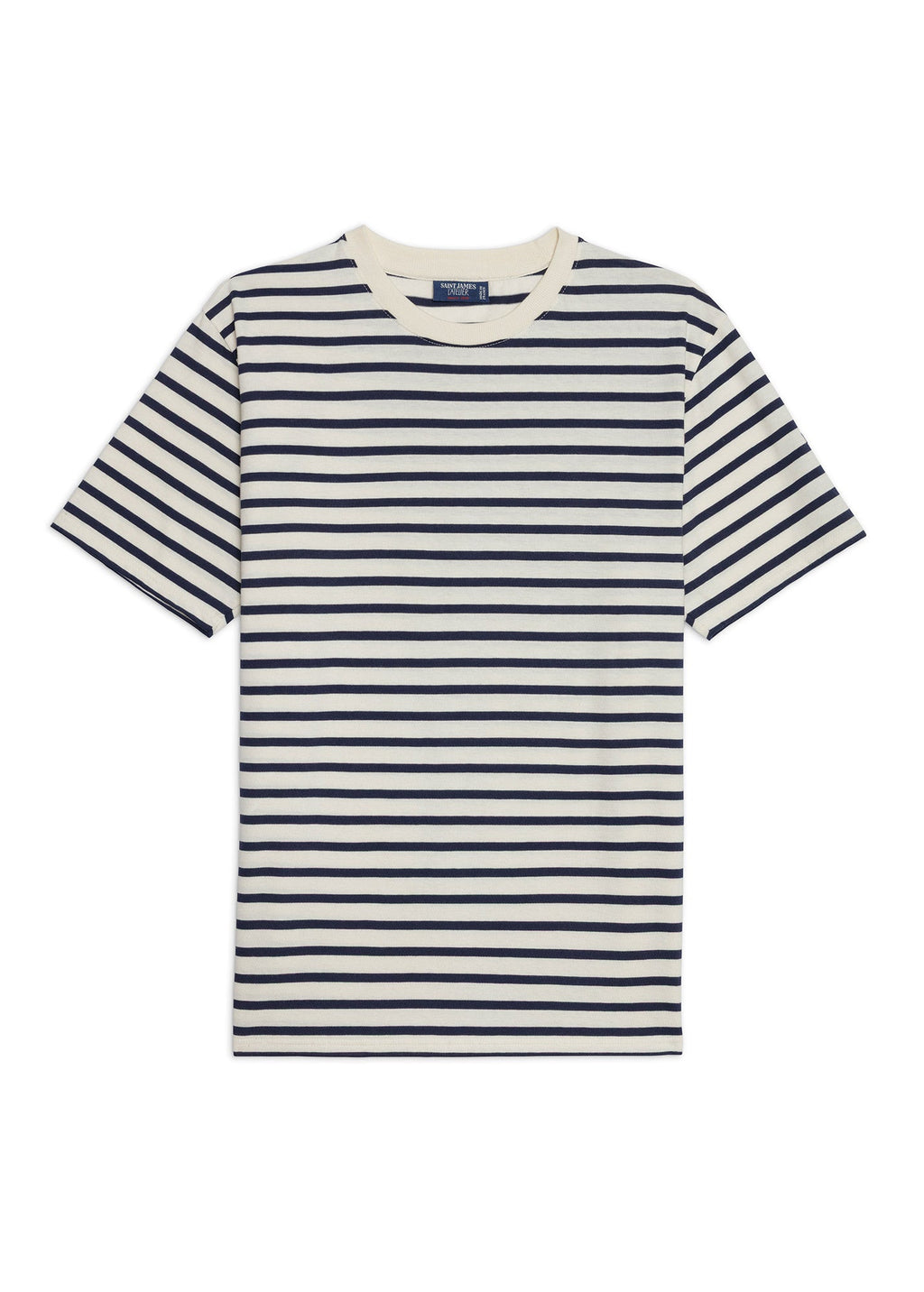 Saint James Plouider II Breton T-Shirt (ECRU / NAVY)