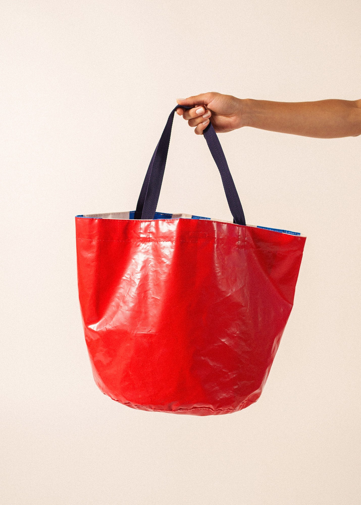 Saint James Play Reversible upcycled tote bag (BLUE / WHITE / RED)