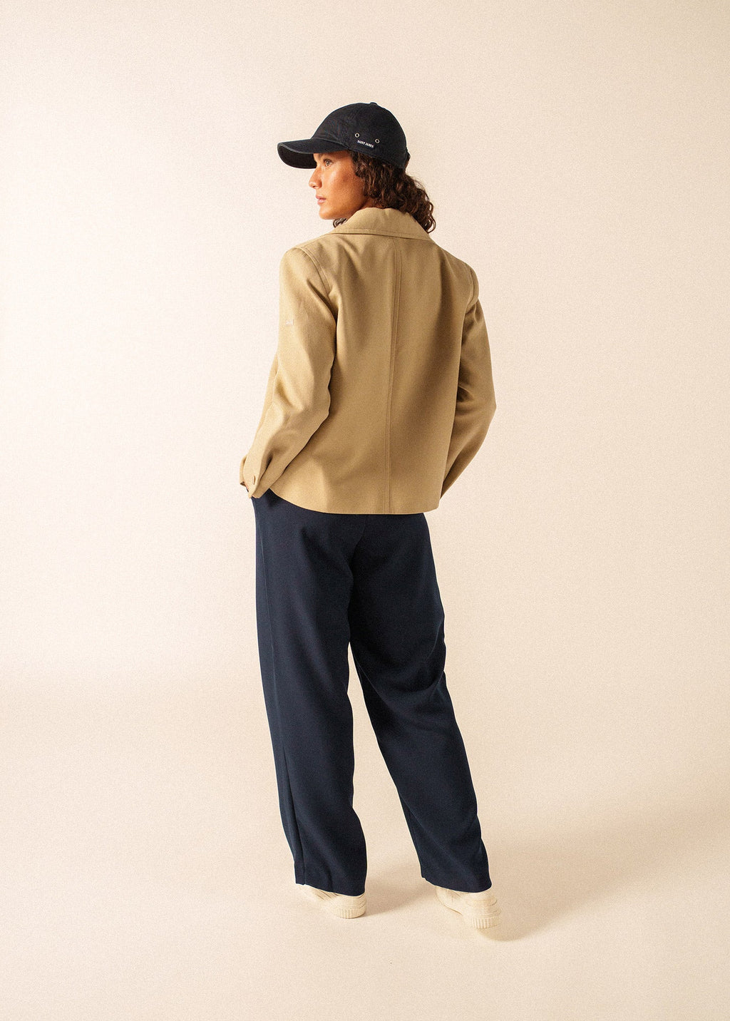 Saint James St Cathy cotton canvas peacoat (BEIGE)