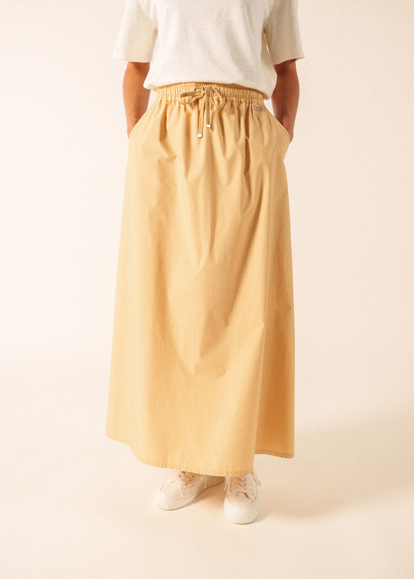 Saint James ALBANE Cotton Drawstring Skirt (SAIL CANVAS)