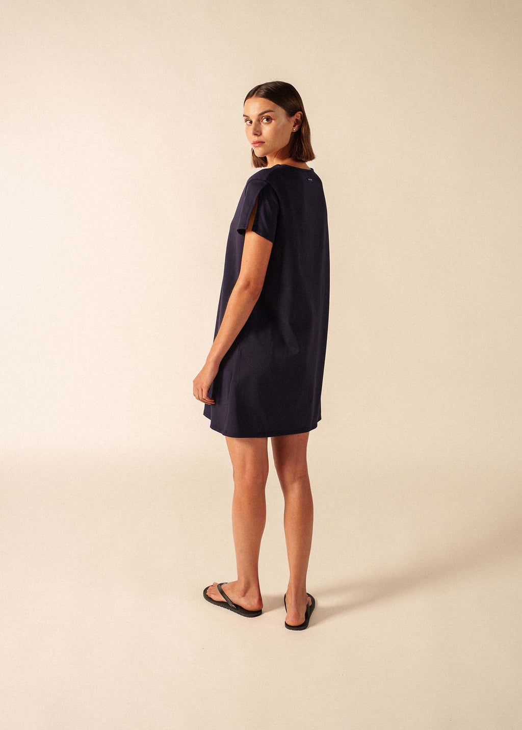 Saint James VICQ shift dress (NAVY)