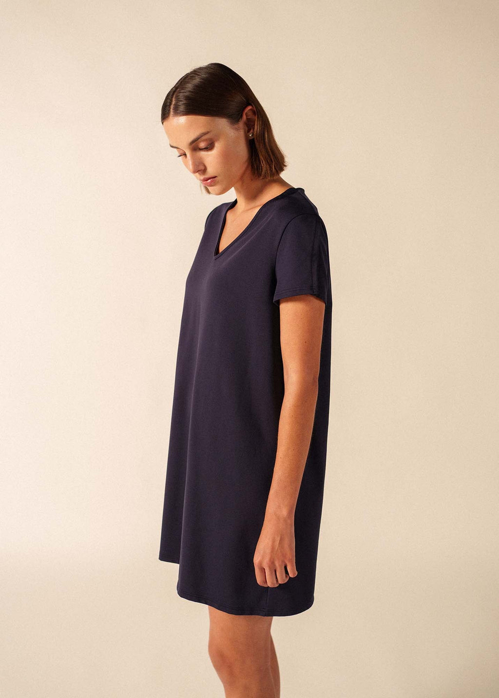 Saint James VICQ shift dress (NAVY)