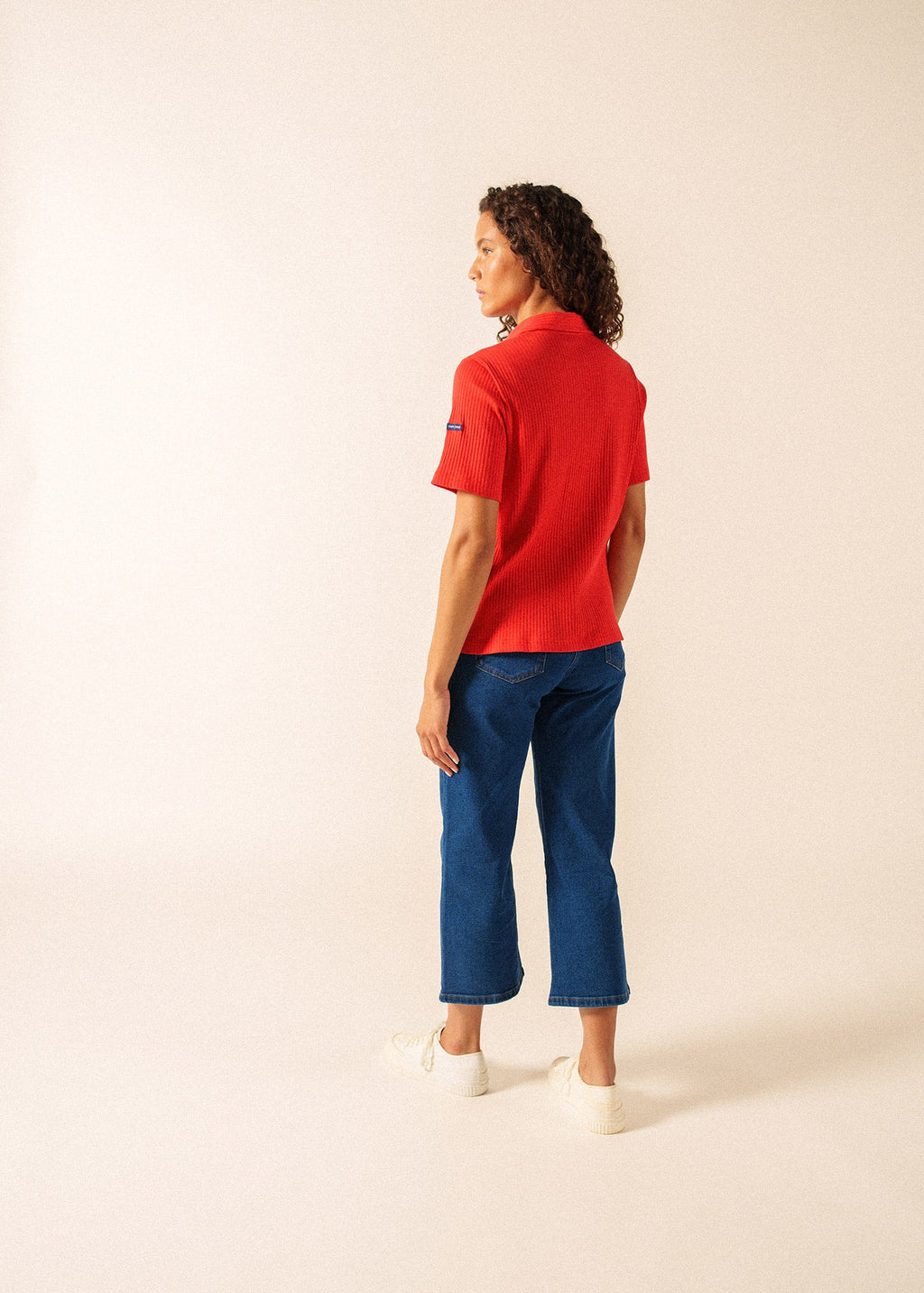 Saint James ROMY Knit Polo  (POPPY RED)