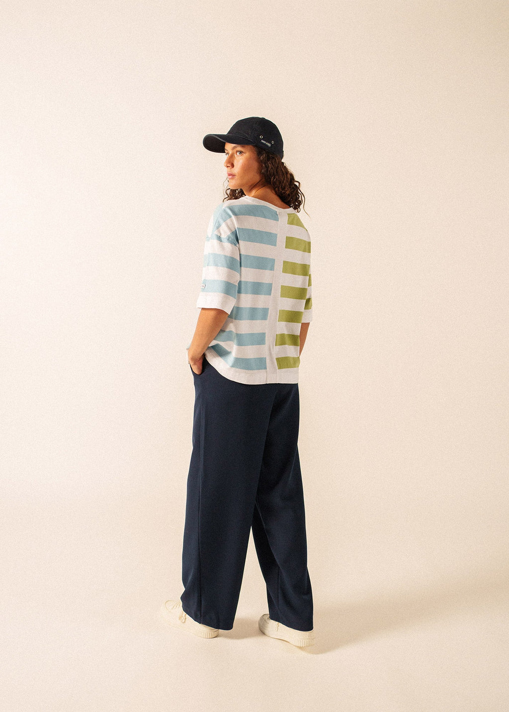 Saint James ESTELLE Graphic Striped T-Shirt (ACCALMIE)