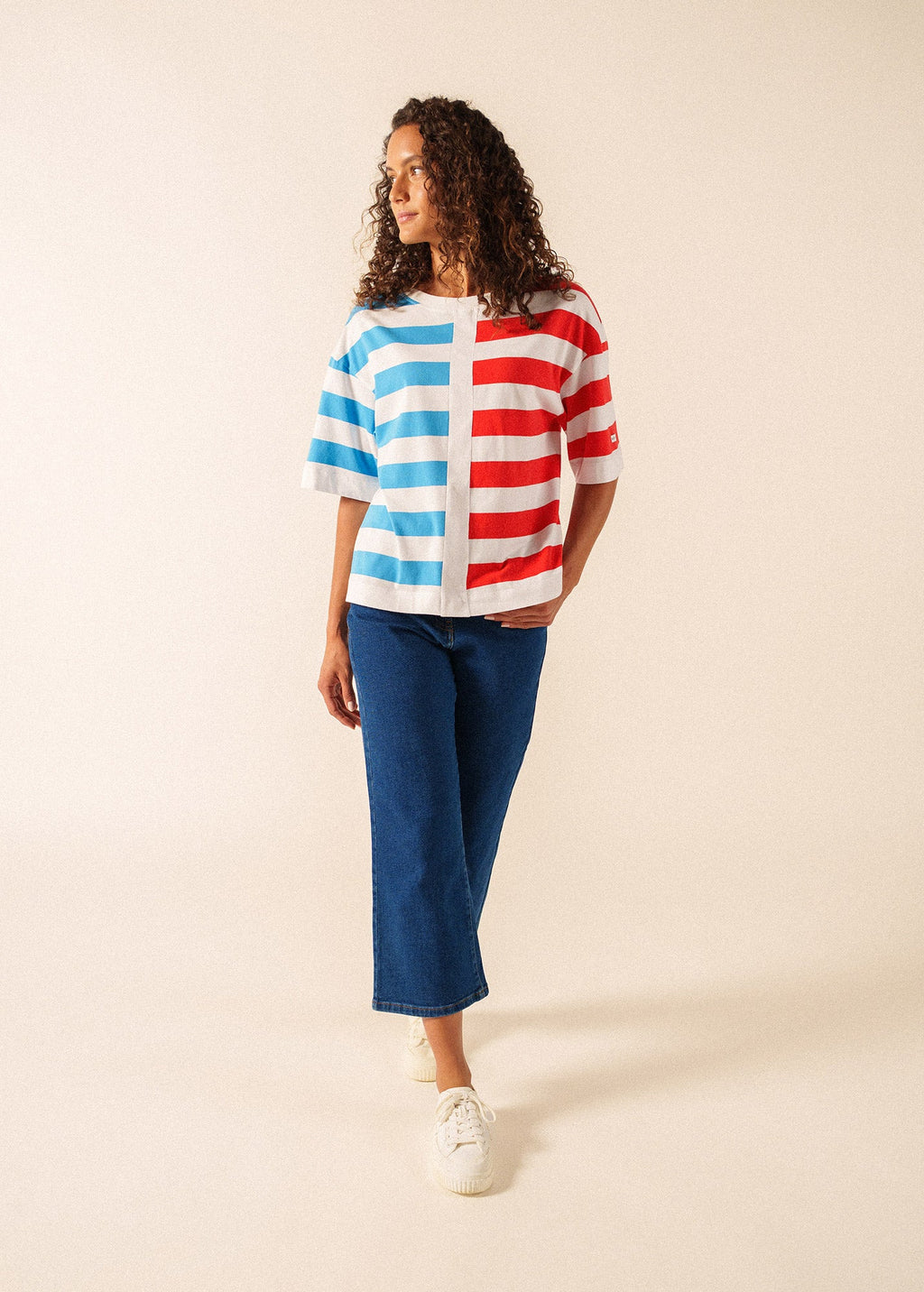 Saint James ESTELLE Graphic Striped T-Shirt (PLAY)
