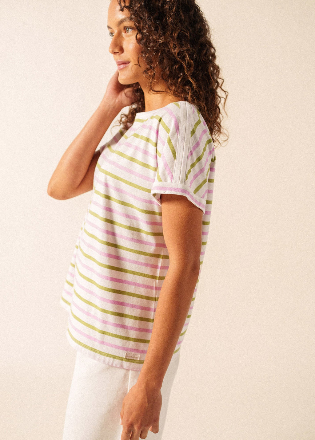Saint James ELISE Boat Neck Striped T-Shirt (ACCALMIE)