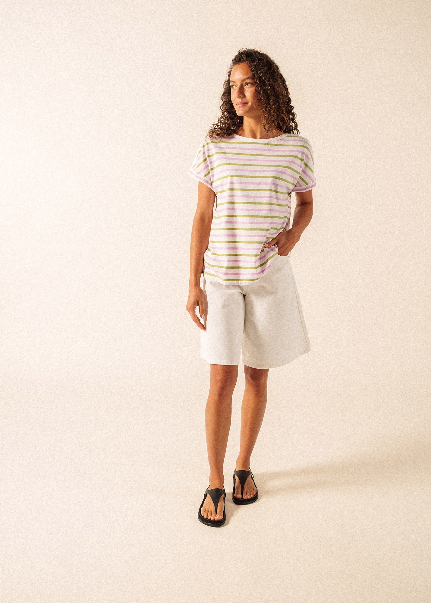Saint James ELISE Boat Neck Striped T-Shirt (ACCALMIE)