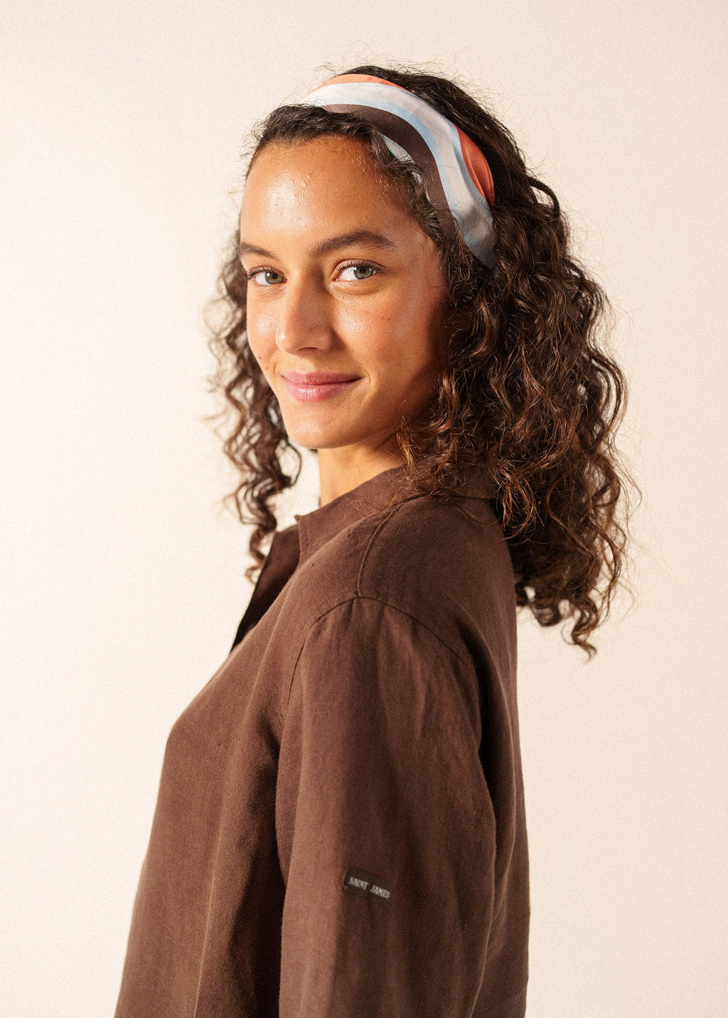 Saint James Mini printed scarf (INTERWOVEN EARTH)