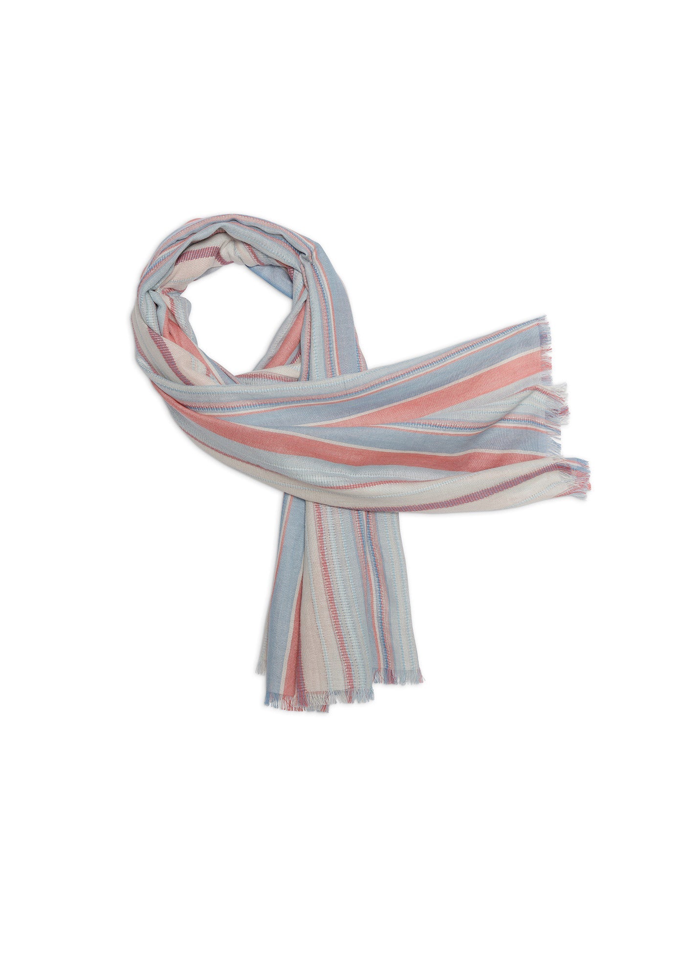 Saint James Multicolored striped scarf (PLAY)