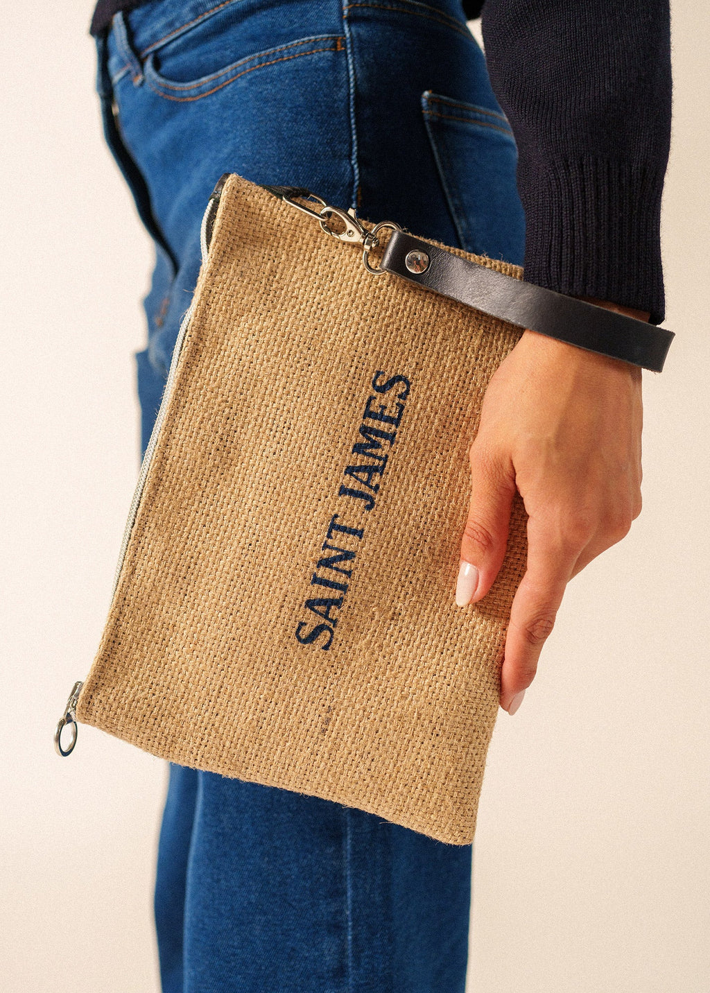 Saint James JUTE pouch (NATURAL)