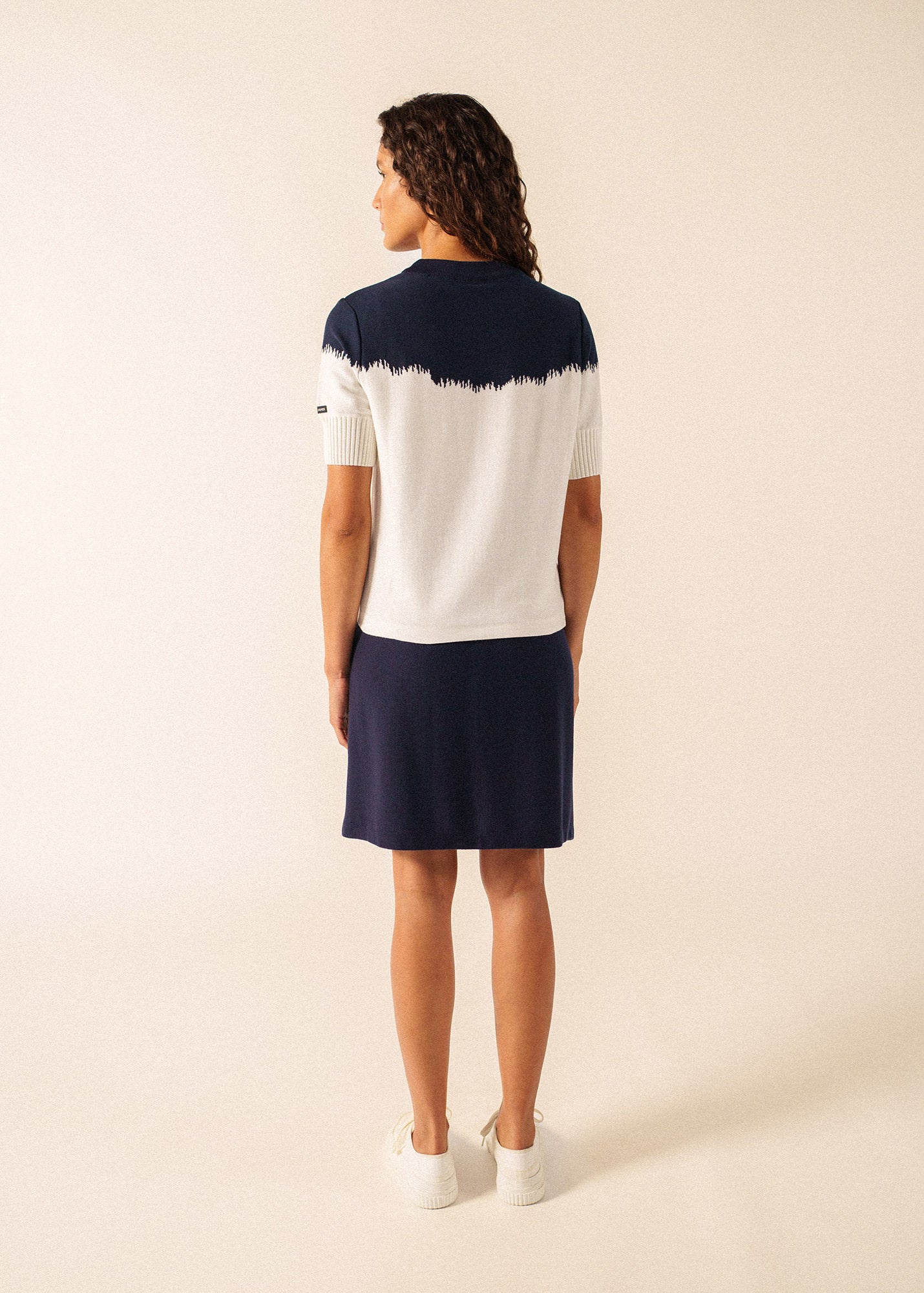 Saint James NICOSIE Sweater x Isabelle Ballu (IVORY / NAVY)