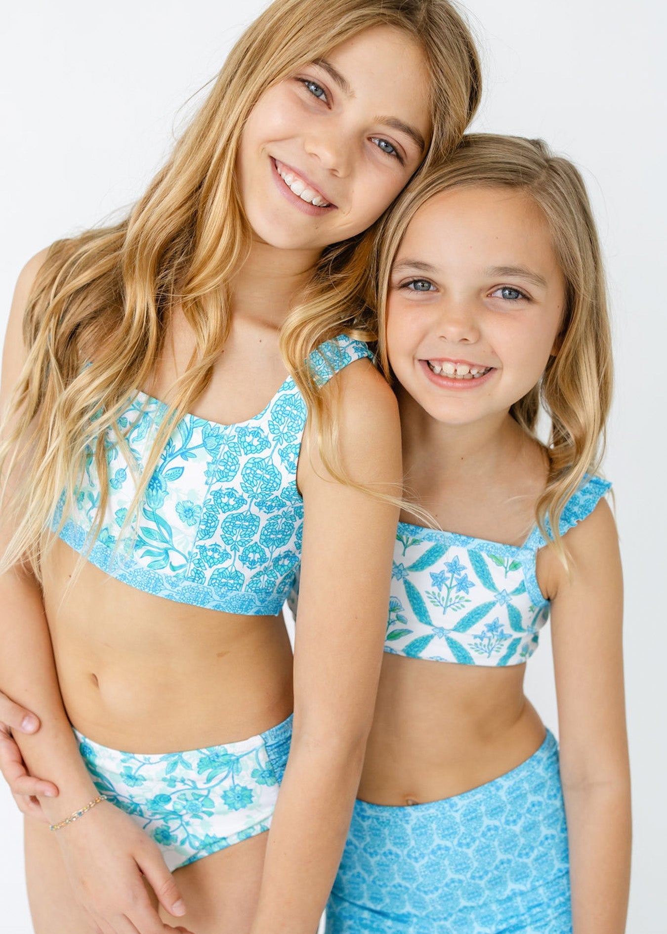 Cabana Life Girls Rosemary Beach 3-Piece Short Sleeve Rashguard Set