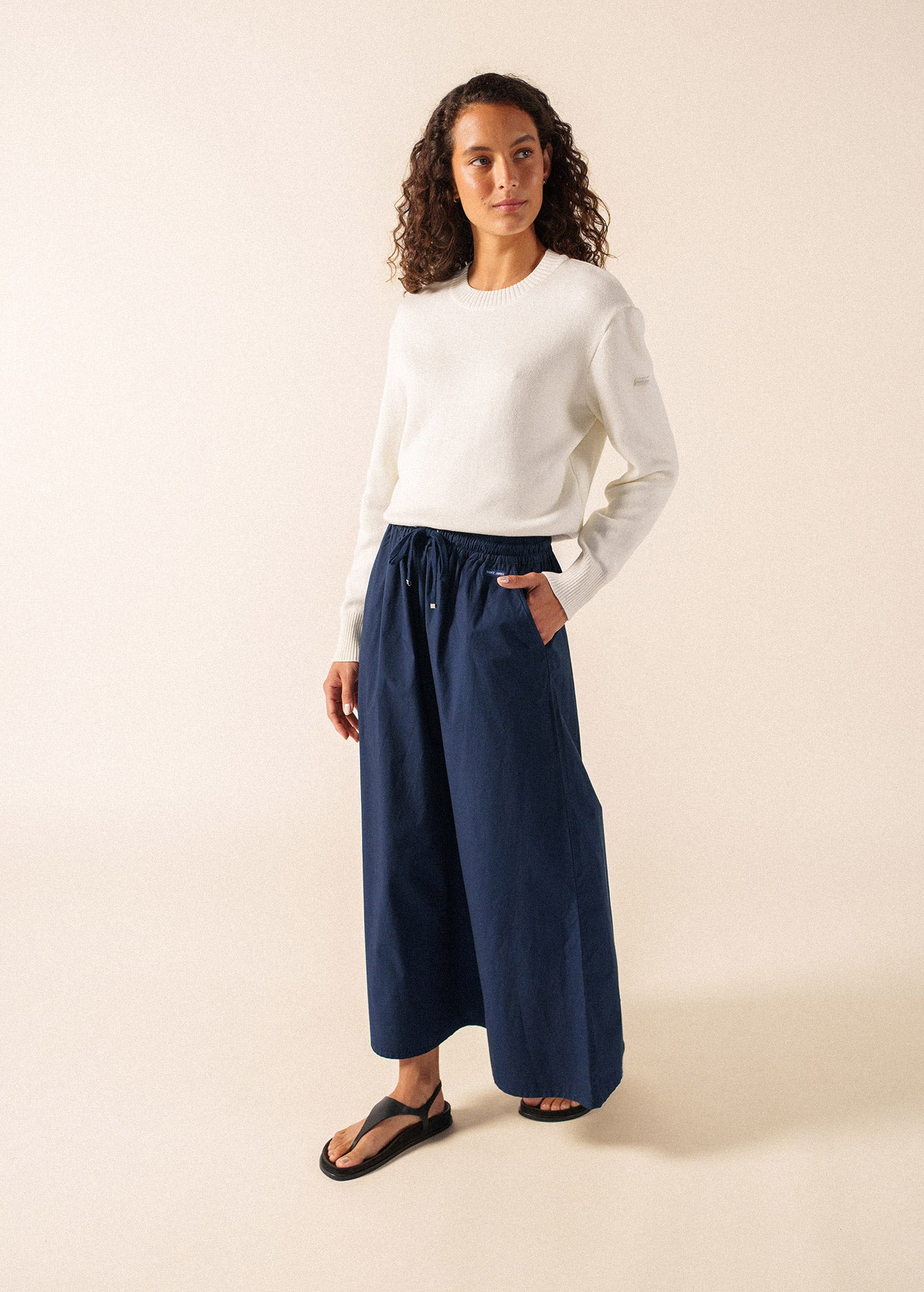 Saint James CAVAILLON Cotton Sweater (IVORY)