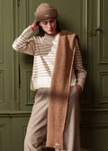 Saint James Cadeac Scarf, Dark Beige