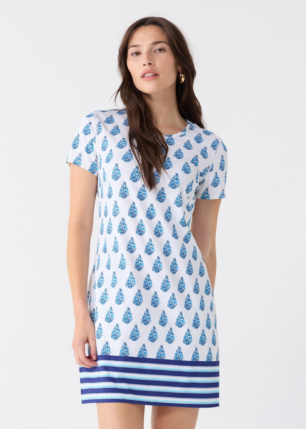 Cabana Life Delray Short Sleeve Shift Dress