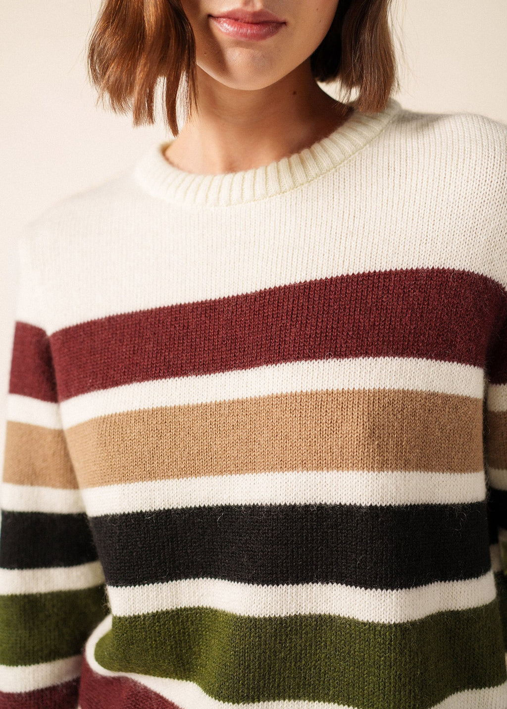Saint James Andorre Striped Mohair Sweater, Highlands