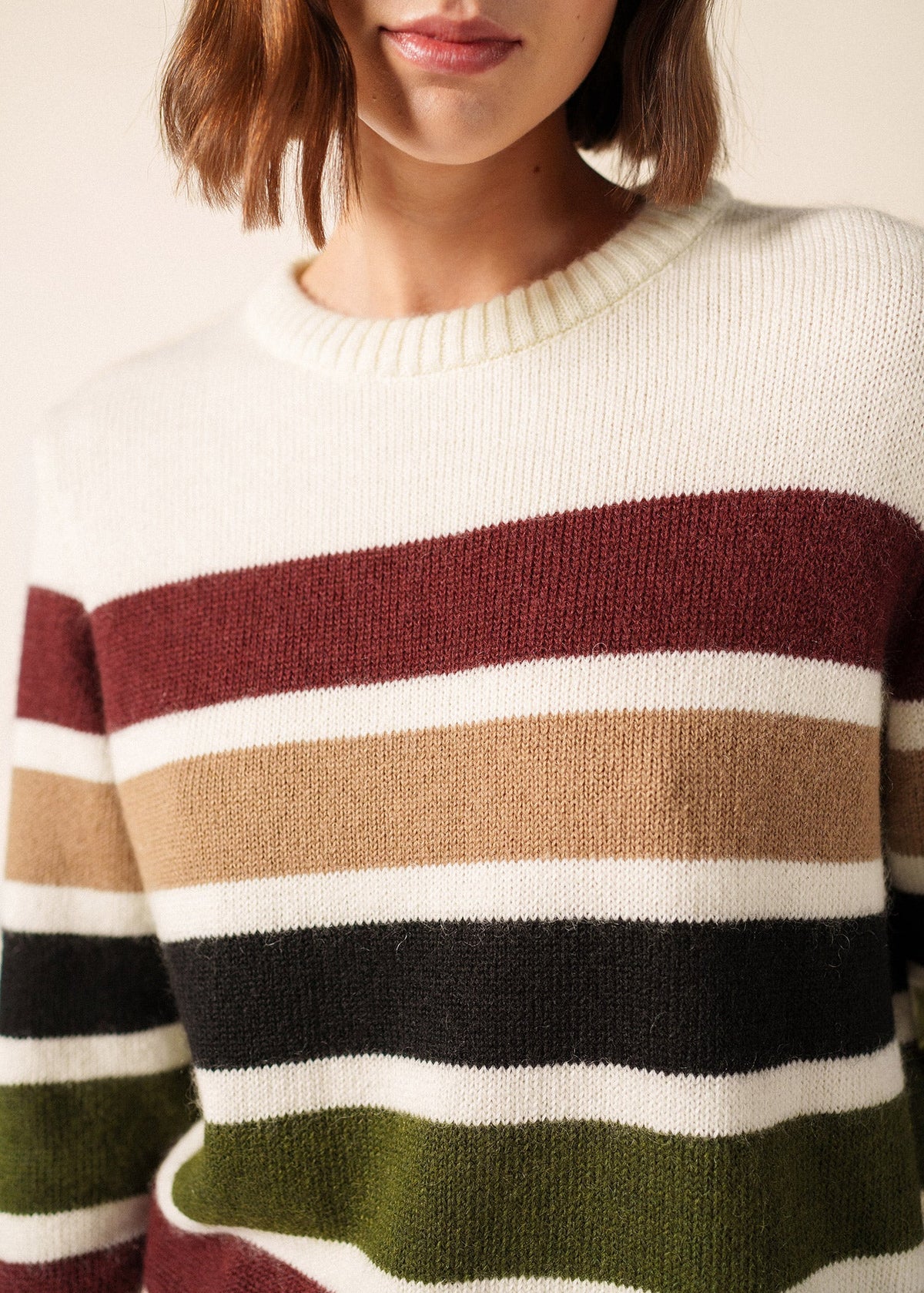 Saint James Andorre Striped Mohair Sweater, Highlands