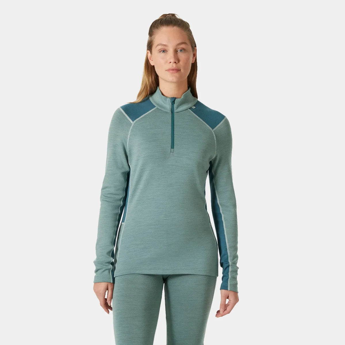 Helly Hansen Women's LIFA® Merino Midweight Half-Zip Base Layer - Emerald