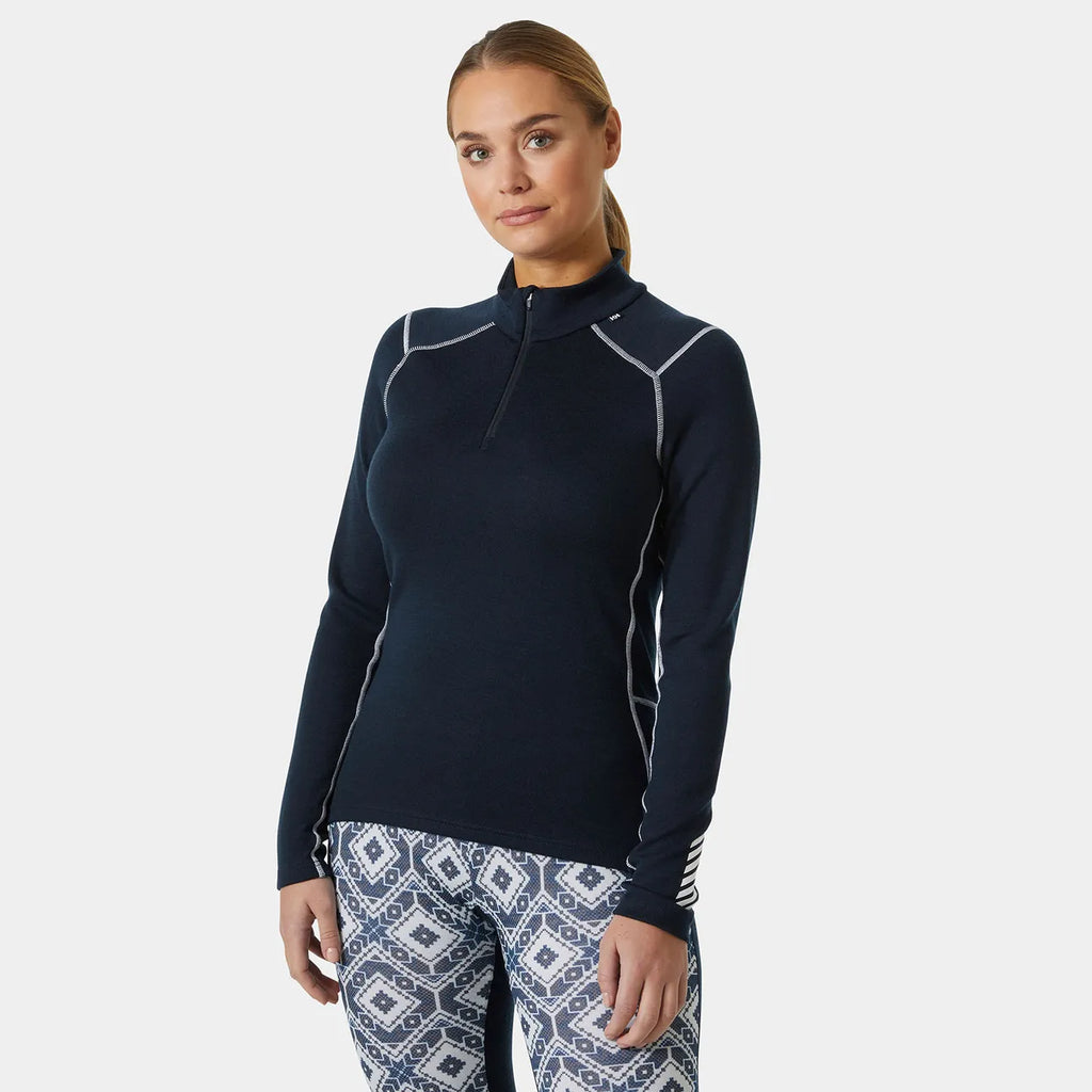 Helly Hansen Women's LIFA® Merino Midweight Half-Zip Base Layer - Black