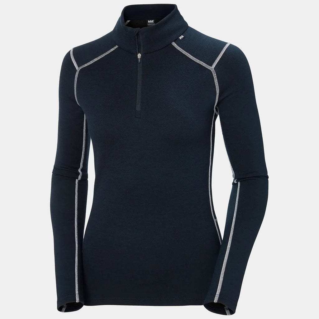 Helly Hansen Women's LIFA® Merino Midweight Half-Zip Base Layer - Black