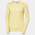 Helly Hansen Women's LIFA® Merino Midweight Crew Base Layer - Yellow Cream