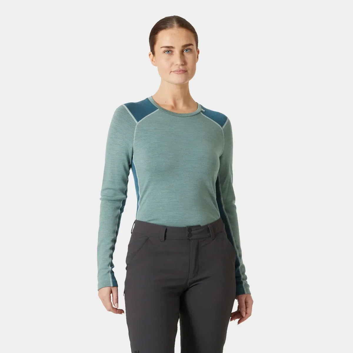 Helly Hansen Women's LIFA® Merino Midweight Crew Base Layer - Cactus