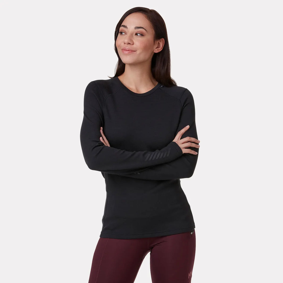 Helly Hansen Women's LIFA® Merino Midweight Crew Base Layer - Amethyst