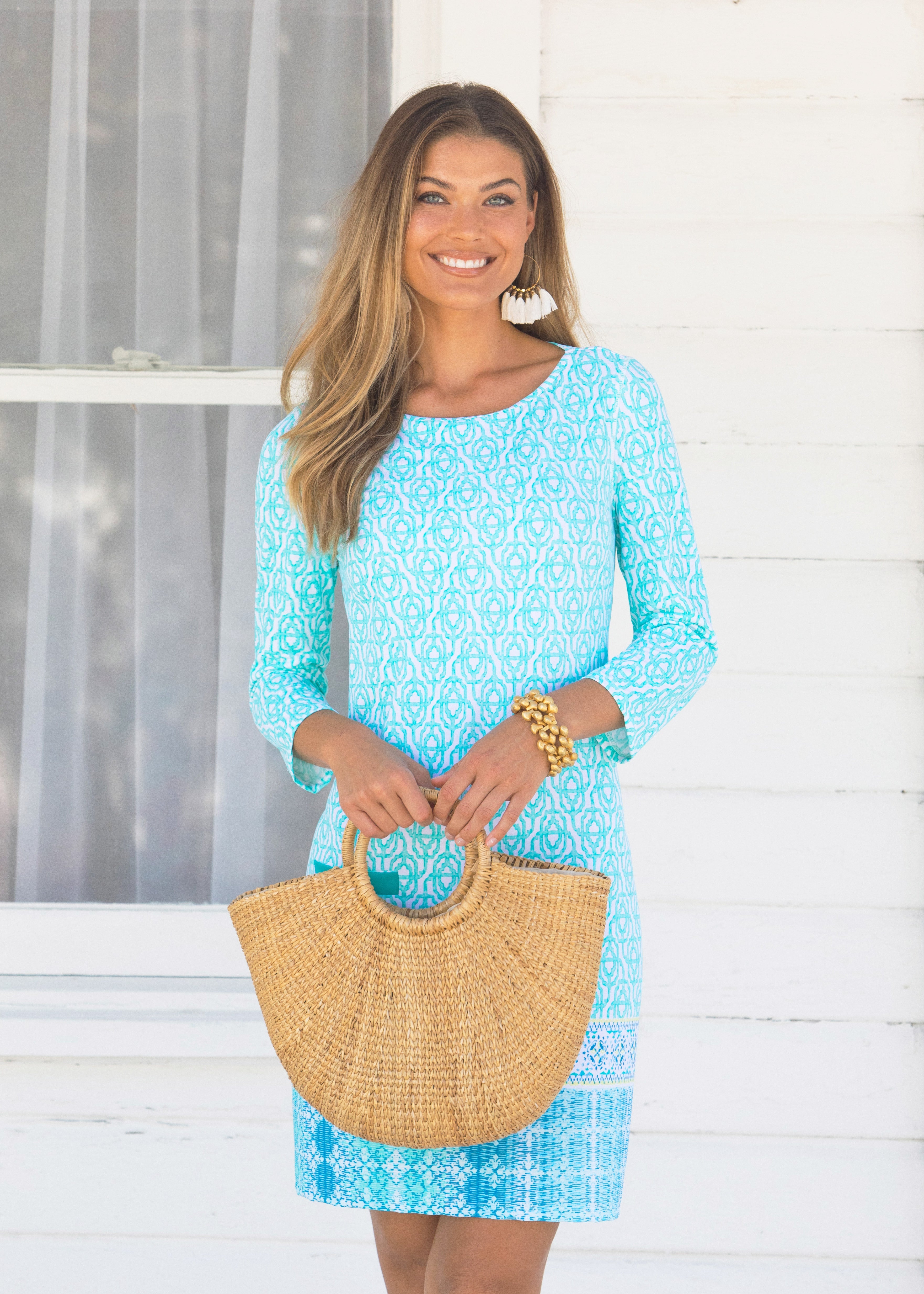 Cabana Life Coastal Cottage Cabana Shift Dress