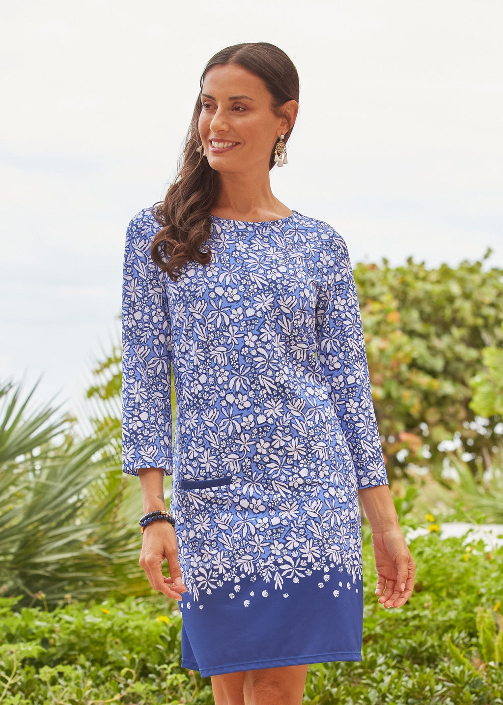 Cabana Life Seaside Floral Cabana Shift Dress
