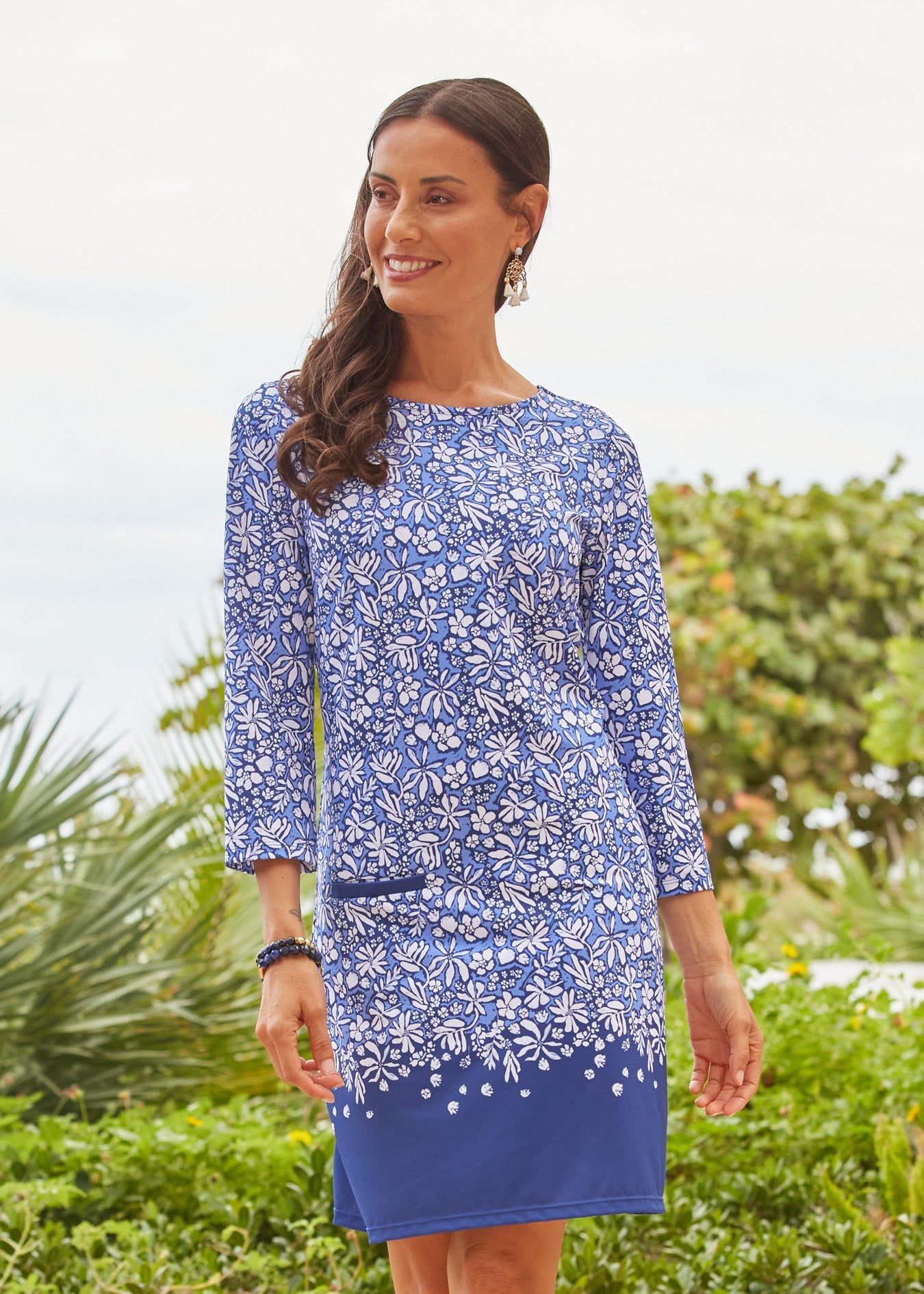 Cabana Life Seaside Floral Cabana Shift Dress